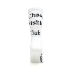 CHAOS FISHING CLUB SOCKS カオスフィッシングクラブ ソックス 靴下 1 PACK LOGO WHITE スケートボード スケボー 2