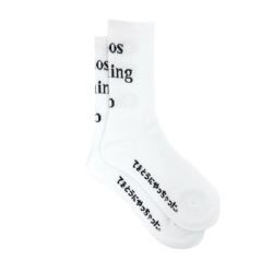 CHAOS FISHING CLUB SOCKS カオスフィッシングクラブ ソックス 靴下 1 PACK LOGO WHITE スケートボード スケボー 3