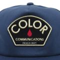 COLOR COMMUNICATIONS CAP カラーコミュニケーションズ キャップ DESIGN DEPT. PATCH UNSTRUCTURED SNAPBACK NAVY スケートボード スケボー 4
