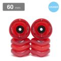 SHARK WHEEL シャークウィール ソフトウィール（クルーザー） FIREFLY TRANSPARENT RED WITH RED LIGHTS（78A）60mm スケートボード スケボー
