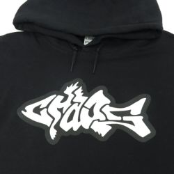 CHAOS FISHING CLUB HOOD カオスフィッシングクラブ パーカー ECO HOODIE BLACK スケートボード スケボー 1