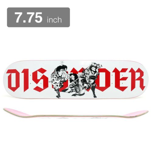 DISORDER DECK ディスオーダー デッキ TEAM JAPAN WHITE 7.75 スケート