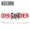 DISORDER DECK ディスオーダー デッキ TEAM JAPAN WHITE 7.75 スケートボード スケボー