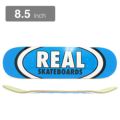 REAL DECK リアル デッキ TEAM CLASSIC OVAL BLUE 8.5 スケートボード スケボー