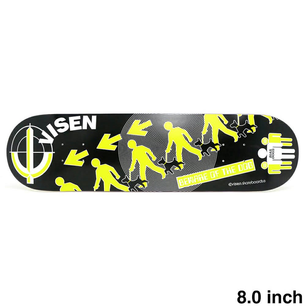 EVISEN DECK エビセン デッキ TEAM BEWARE OF THE DOG 8.0 スケートボード スケボー