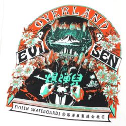 EVISEN LONG SLEEVE エビセン ロングスリーブTシャツ OVERLAND LS WHITE スケートボード スケボー 1