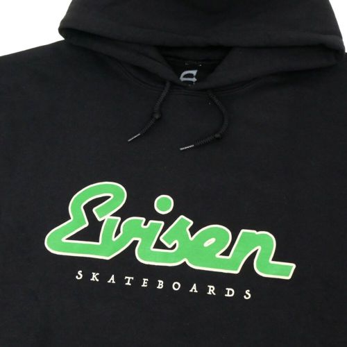 EVISEN HOOD エビセン パーカー DINER LOGO HOODIE BLACK スケート