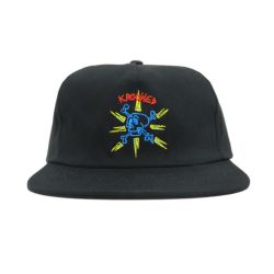 KROOKED CAP クルキッド キャップ STYLE KR SNAPBACK BLACK スケートボード スケボー 1