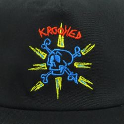 KROOKED CAP クルキッド キャップ STYLE KR SNAPBACK BLACK スケートボード スケボー 4