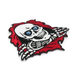 POWELL PERALTA PATCH パウエルペラルタ ワッペン RIPPER 4.5INCH WHITE/RED/BLACK スケートボード スケボー 1