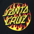 SANTA CRUZ LONG SLEEVE サンタクルーズ ロングスリーブTシャツ THRASHER FLAME DOT BLACK スケートボード スケボー 3