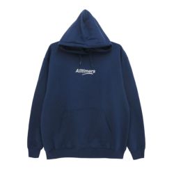 ALLTIMERS HOOD オールタイマーズ パーカー MEDIUM ESTATE EMBROIDERED NAVY 刺繍ロゴ スケートボード スケボー 