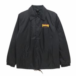 SANTA CRUZ JACKET サンタクルーズ ジャケット THRASHER FLAME DOT COACH BLACK スケートボード スケボー スケートボード スケボー 1