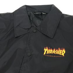 SANTA CRUZ JACKET サンタクルーズ ジャケット THRASHER FLAME DOT COACH BLACK スケートボード スケボー スケートボード スケボー 2