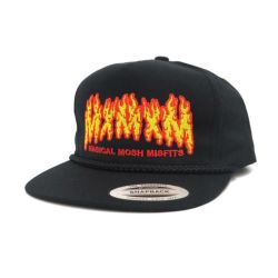 MAGICAL MOSH MISFITS CAP マジカルモッシュミスフィッツ キャップ FIRE MOSH MISFITS BLACK/RED スケートボード スケボー 