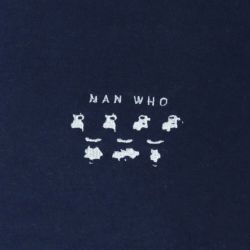 MAN WHO HOOD マンフー パーカー MAN WHO NAVY 刺繍ロゴ スケートボード スケボー 2