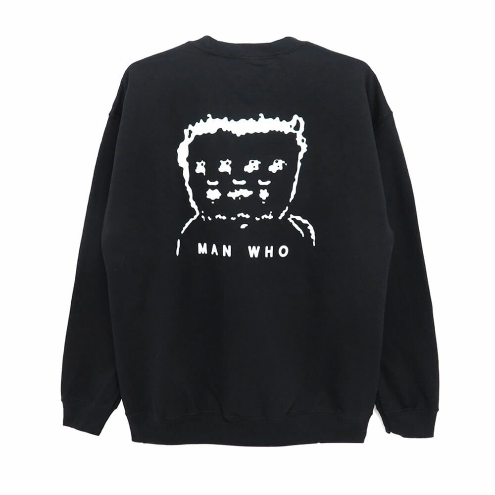 MAN WHO CREW SWEAT マンフー トレーナー MAN WHO BLACK スケートボード スケボー 