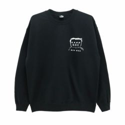 MAN WHO CREW SWEAT マンフー トレーナー MAN WHO BLACK スケートボード スケボー 1