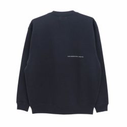 COLOR COMMUNICATIONS CREW SWEAT カラーコミュニケーションズ トレーナー HANDWRITE CHAIN LETTER NAVY スケートボード スケボー 1