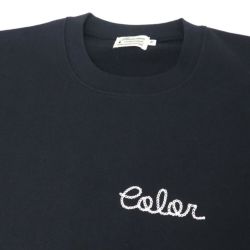 COLOR COMMUNICATIONS CREW SWEAT カラーコミュニケーションズ トレーナー HANDWRITE CHAIN LETTER NAVY スケートボード スケボー 2