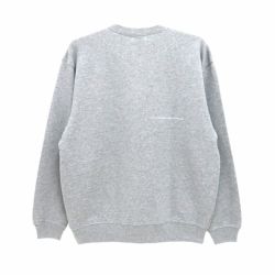 COLOR COMMUNICATIONS CREW SWEAT カラーコミュニケーションズ トレーナー HANDWRITE CHAIN LETTER GREY スケートボード スケボー 1