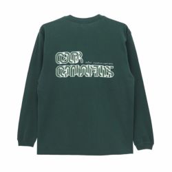 COLOR COMMUNICATIONS LONG SLEEVE カラーコミュニケーションズ ロングスリーブTシャツ DRIP EMB LINE by HIROKI MURAOKA DARK GREEN 刺繍ロゴ スケートボード スケボー 