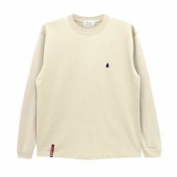 COLOR COMMUNICATIONS LONG SLEEVE カラーコミュニケーションズ ロングスリーブTシャツ DRIP EMB LINE by HIROKI MURAOKA STONE 刺繍ロゴ スケートボード スケボー 1