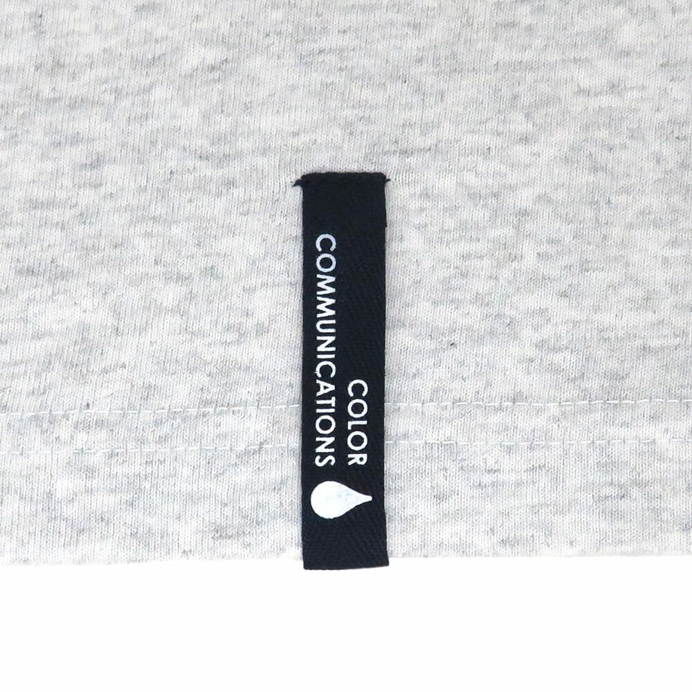 COLOR COMMUNICATIONS LONG SLEEVE カラーコミュニケーションズ ロングスリーブTシャツ DRIP EMB LINE by HIROKI MURAOKA ASH 刺繍ロゴ スケートボード スケボー 4