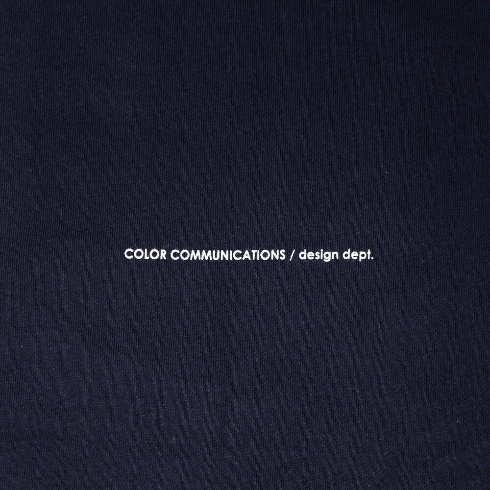 COLOR COMMUNICATIONS HOOD カラーコミュニケーションズ パーカー HANDWRITE CHAIN LETTER NAVY スケートボード スケボー 3