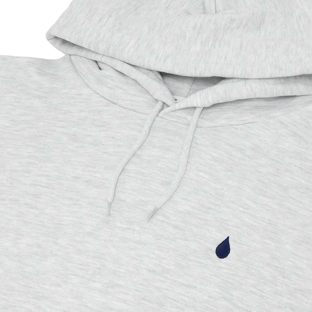 COLOR COMMUNICATIONS HOOD カラーコミュニケーションズ パーカー DRIP EMB LETTER SPOT ASH 刺繍ロゴ スケートボード スケボー 2
