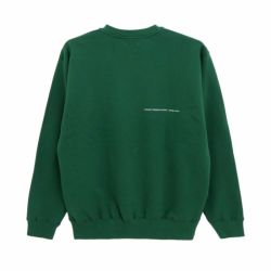 COLOR COMMUNICATIONS CREW SWEAT カラーコミュニケーションズ トレーナー DRIP EMB LETTER SPOT IVY GREEN 刺繍ロゴ スケートボード スケボー 1