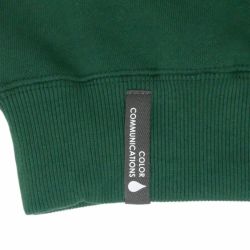 COLOR COMMUNICATIONS CREW SWEAT カラーコミュニケーションズ トレーナー DRIP EMB LETTER SPOT IVY GREEN 刺繍ロゴ スケートボード スケボー 4