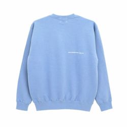 COLOR COMMUNICATIONS CREW SWEAT カラーコミュニケーションズ トレーナー DRIP EMB LETTER SPOT ACID BLUE 刺繍ロゴ スケートボード スケボー 1