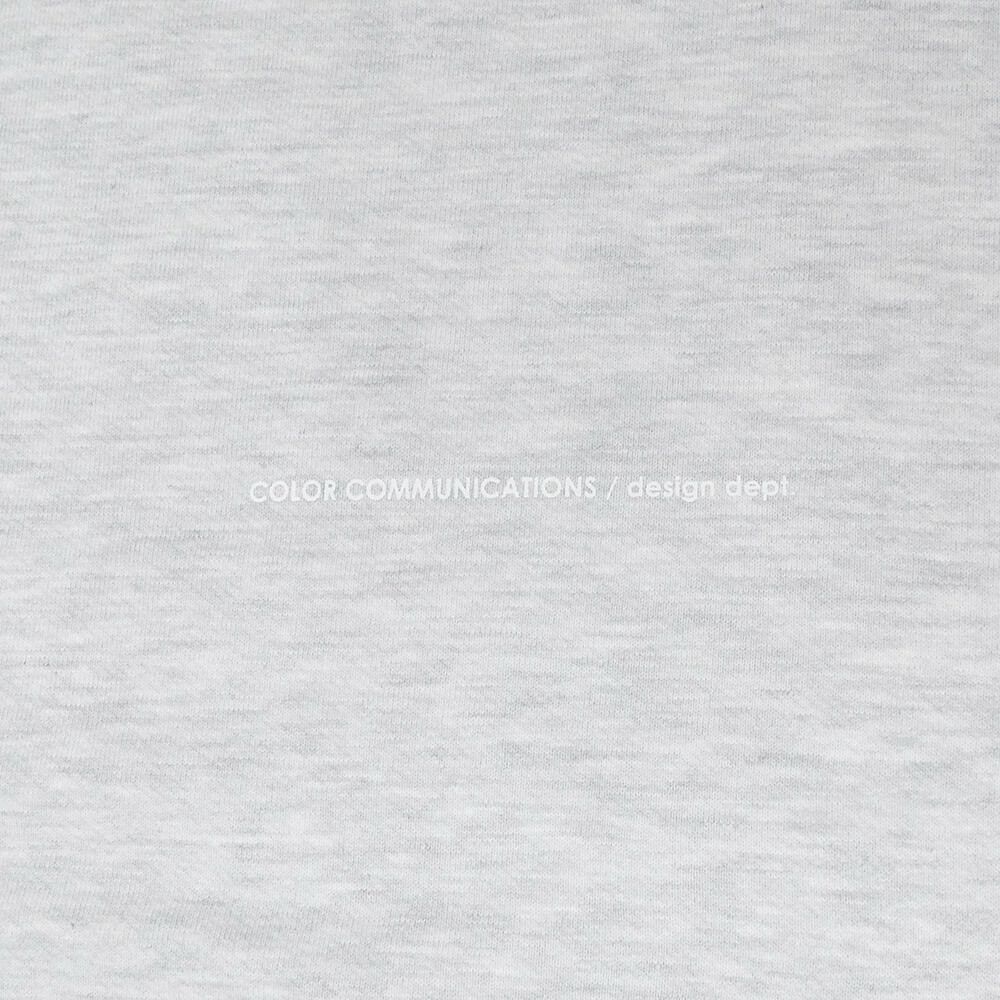 COLOR COMMUNICATIONS CREW SWEAT カラーコミュニケーションズ トレーナー DRIP EMB LETTER SPOT ASH 刺繍ロゴ スケートボード スケボー 3
