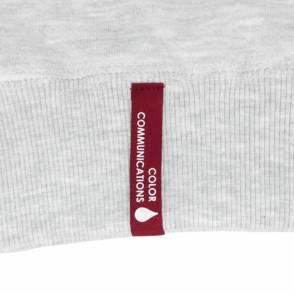 COLOR COMMUNICATIONS CREW SWEAT カラーコミュニケーションズ トレーナー DRIP EMB LETTER SPOT ASH 刺繍ロゴ スケートボード スケボー 4