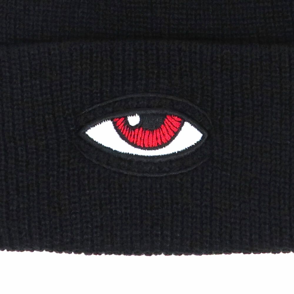 TOY MACHINE KNITCAP トイマシーン ニットキャップ SECT EYE DOCK BEANIE BLACK スケートボード スケボー 2
