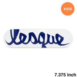 LESQUE DECK レスケ デッキ（子供用） TEAM LOGO WHITE/NAVY 7.375 スケートボード スケボー