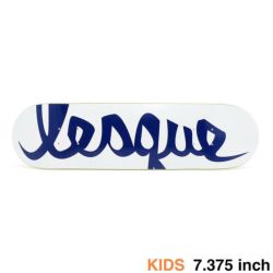 LESQUE DECK レスケ デッキ（子供用） TEAM LOGO WHITE/NAVY 7.375 スケートボード スケボー