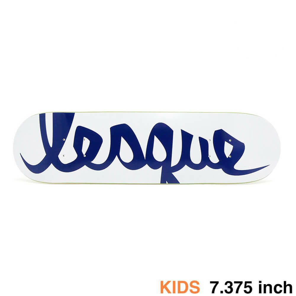 LESQUE DECK レスケ デッキ（子供用） TEAM LOGO WHITE/NAVY 7.375 スケートボード スケボー