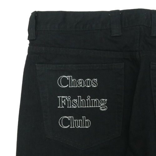 CHAOS FISHING CLUB JEANS, カオスフィッシングクラブ, パンツ ジーンズ, RUN & GUN DENIM, BLACK,  スケートボード スケボー