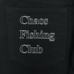 CHAOS FISHING CLUB JEANS カオスフィッシングクラブ パンツ ジーンズ RUN & GUN DENIM BLACK スケートボード スケボー 8