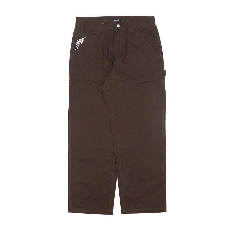 THEORIES PANTS セオリーズ パンツ ジーンズ PIANO TRAP TWILL CARPENTER DARK BROWN スケートボード スケボー 