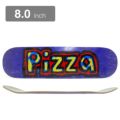 PIZZA DECK ピザ デッキ TEAM DEAF NAVY STAIN 8.0 スケートボード スケボー