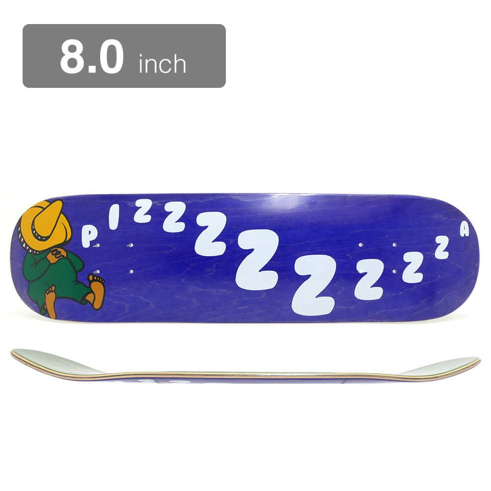 PIZZA DECK ピザ デッキ TEAM SIESTA NAVY STAIN 8.0 スケートボード スケボー