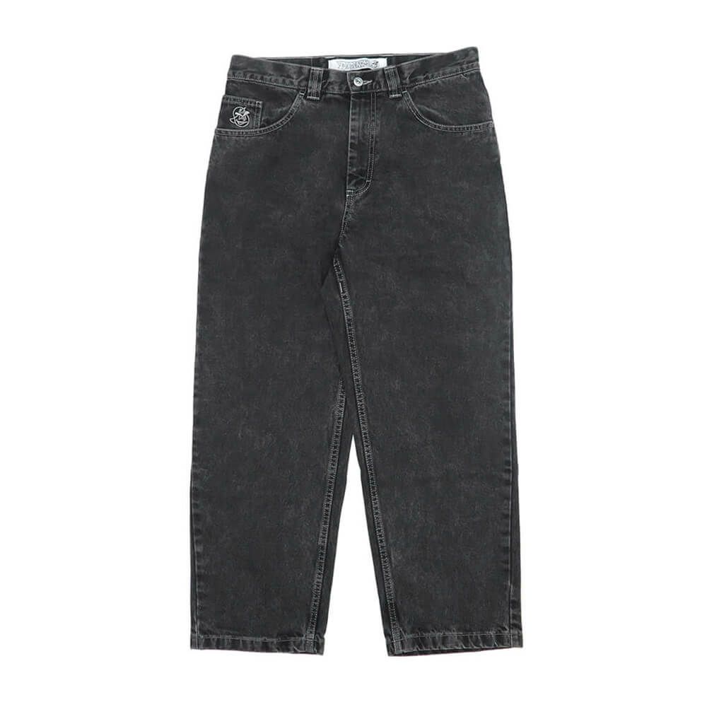 POLAR JEANS ポーラー パンツ ジーンズ 93! DENIM SILVER BLACK（POLAR LOGO） スケートボード スケボー