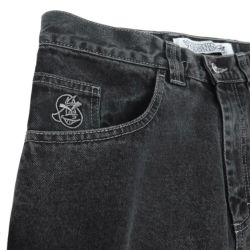 POLAR JEANS ポーラー パンツ ジーンズ 93! DENIM SILVER BLACK（POLAR LOGO） スケートボード スケボー 1