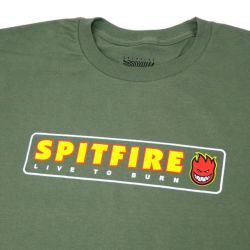 SPITFIRE LONG SLEEVE スピットファイヤー ロングスリーブTシャツ LTB SLEEVE MILITARY GREEN スケートボード スケボー 1