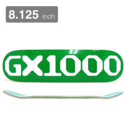 GX1000 DECK ジーエックス1000 デッキ TEAM OG LOGO GREEN 8.125 スケートボード スケボー