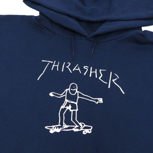 THRASHER HOOD スラッシャー パーカー GONZ NAVY（US企画） スケート