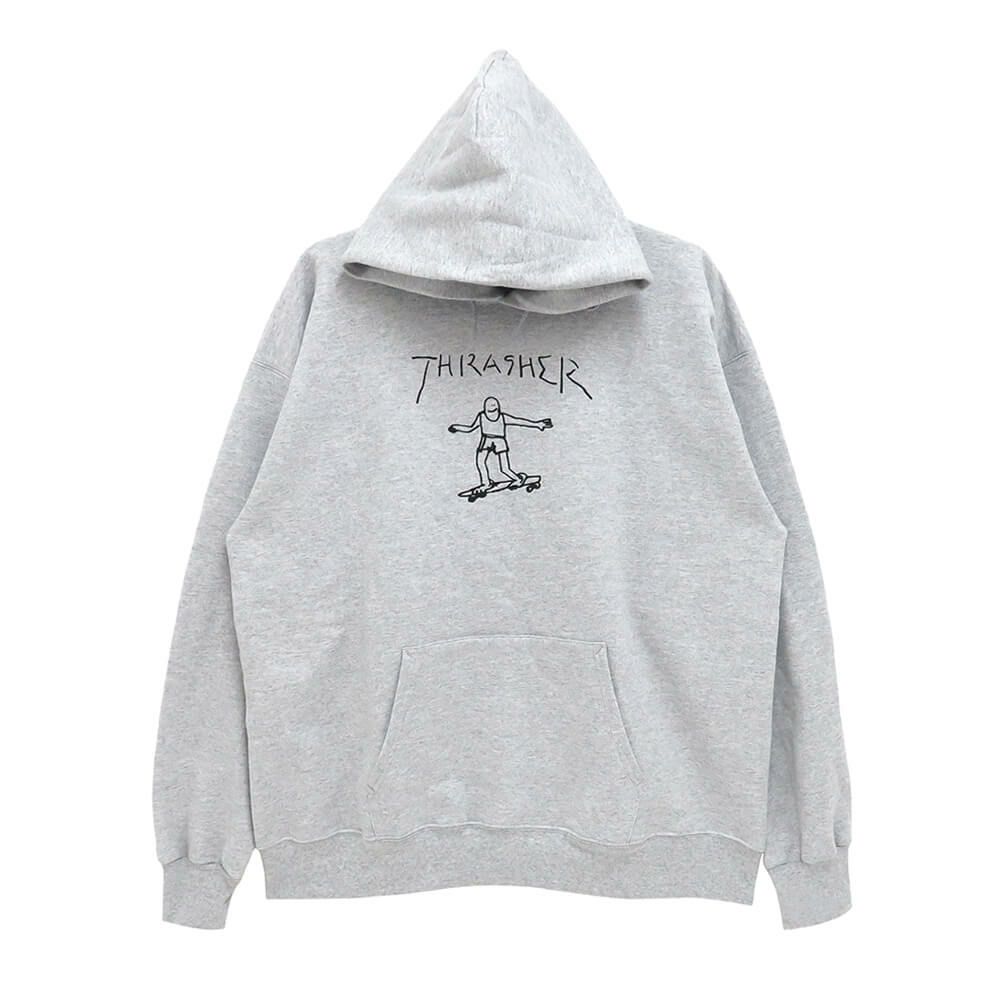 THRASHER HOOD スラッシャー パーカー GONZ GREY（US企画） スケートボード スケボー 